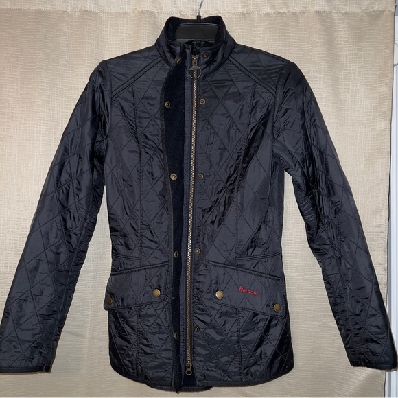 Barbour Cavalry Polarquilt Jacket in Navy - Picture 2 of 9
